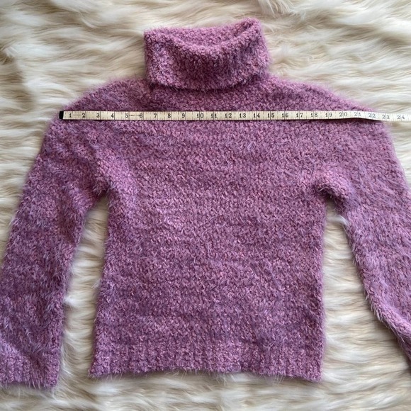 Abound Purple Lilac Soft Plush Turtleneck Y2K Sz XS - Picture 5 of 12
